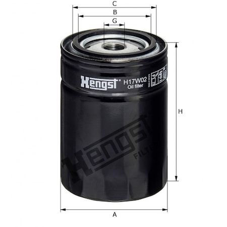 Hengst OIL FILTER H17W02